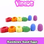 Rainbown Sand Eggs to Learn Colors for Kids
