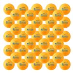 KEVENZ 50-Pack 3-Star Plus 40mm Orange Table Tennis Balls,Advanced Training Ping Pong Balls … (A8: Orange, 50-Pack, 40mm, Celluloid,3+-Strar)
