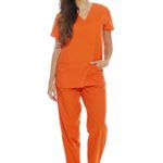 22250V-M Orange Just Love Women’s Scrub Sets / Medical Scrubs / Nursing Scrubs,Orange,Medium