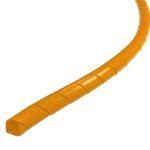 1/4″ Spiral Cable Wrap – Length: 50 Feet – Color: Orange