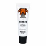 DOG HAIR DYE GEL (ORANGE) Bright, Fun Shade, Semi-permanent, completely non-toxic safe