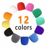 12 Pack Microphone Covers Foam,Dorhui Microphone Cover Mic Windscreen Foam, (12 Colors)