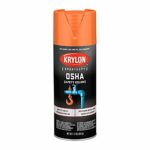 Krylon OSHA Color Paint Safety Orange, 12 Ounce Aerosol