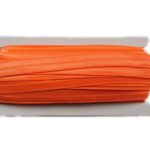 YYCRAFT Fold Over Elastic Stretch Foldover FOE Elastics for Hair Ties Headbands Variety Color Pack 20 Yards (Neon Orange)