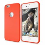 NALIA Case Compatible with iPhone 6 6S, Phone Cover, Ultra-Thin TPU Neon Silicone Back Protector Rubber Soft Skin, Protective Shockproof Slim Gel Bumper Smartphone Back-Case, Color:Orange