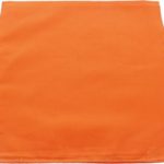 Orange Solid Color Military Bandana (22″ x 22″), Solid Head Scarf Do-rag 100% Cotton Bandanna Cover