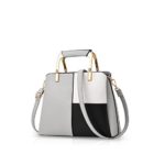 NICOLE&DORIS Women Color Simple Handbags Shoulder Bag Crossbody Messenger Bag Tote Satchel for Lady PU Leather