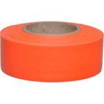 Presco Products TXOGPR Texas Solid-Color Roll Flagging PresGlo44; Orange – 1.2 x 150 in. – Case of 12