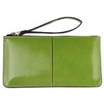 iToolai Women’s Solid Color PU Leather Wristlet Clutches Purse Wallet Credit ID Cards Holder