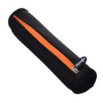 Cosmos Black Color with Orange Zipper Neoprene Stylus Pen Pencil Case Holder Bag Pouch