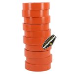 10 Pack of Mighty Gadget (R) Professional Grade UL Listed Orange Color PVC Electrical Tapes with Durable Rubber Based Adhesive, Rated up to 600 Volts and 176 °F – Dimensions: 3/4” (W) x 60 Feet (L)