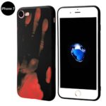 Seternaly Creative Thermal Sensor Case for iPhone 7/iPhone 8 Color Changing Black to Orange [4.7″]