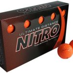 Long Distance High-Durability Golf Balls (15PK) All Levels-Nitro Ultimate Distance Titanium Core High Velocity Great Stop & Sticking ability Golf Balls USGA Approved-Total of 15-Orange