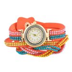 Loweryeah Cortex Rhinestone-Studded Female Student Decorated Watch Bracelet