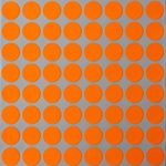 Neon Color Coding Labels 1/2″ Round 13 mm – Dot Stickers – half inch rounds fluorescent ORANGE sticker – 1200 pack