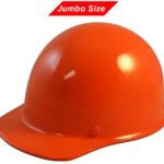 MSA Skullguard Cap Style Jumbo Size Hard Hat with Fas-Trac 3 Ratchet Suspension Custom Orange Color