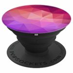 Cute Geometric Diamond Pattern – Lilac Pink Orange Colors – PopSockets Grip and Stand for Phones and Tablets