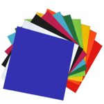 XLNT 10 Pieces & 10 Colored Acrylic Plastic Sheet 12 x 12 Inch (.118″ Thick)?no-Transparent, For Signs, DIY Projects