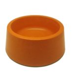 Alfie Pet – Kima Bamboo Fiber Eco-Friendly Pet Round Bowl (for Dogs & Cats) – Color: Orange, Size: XL