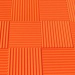 Acoustic Foam Panels, Bulk 48 Pack, 12x12x1″ Inch Tiles For Studio Soundproofing And Sound Dampening, 48 Square Feet Per Pack, 12 Color Options (Orange)