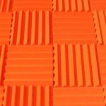 Acoustic Foam Panels, Bulk 48 Pack, 12x12x2 Inch Tiles For Studio Soundproofing And Sound Dampening, 48 Square Feet Per Pack, 12 Color Options (Orange)
