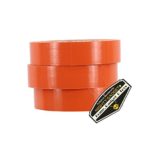 3 Pack of Mighty Gadget (R) Professional Grade UL Listed Orange Color PVC Electrical Tapes with Durable Rubber Based Adhesive, Rated up to 600 Volts and 176 °F – Dimensions: 3/4” (W) x 60 Feet (L)