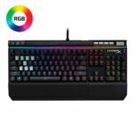 HyperX Alloy Elite RGB – Mechanical Gaming Keyboard – Software-Controlled Light & Macro Customization – Wrist Rest – Media Controls – Linear & Quiet – Cherry MX Red – RGB LED Backlit (HX-KB2RD2-US/R1)