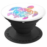 Rainbow Watercolor Sea Turtle – PopSockets Grip and Stand for Phones and Tablets