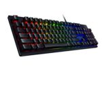 Razer Huntsman Gaming Keyboard – [Opto-Mechanical Purple Key Switches][Instant Response Actuation][Customizable Chroma RGB Lighting][Programmable Macro Functionality][10 Key Anti-Ghosting]