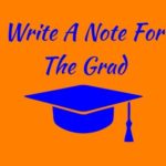Write A Note For The Grad: Orange / Blue School Spirit Graduation Guest Book For Party, Autograph Book, Writing Journal (Tassel Zone School Colors)