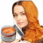 MOFAJANG Hair Color Wax Styling Cream Mud, Temporary Hair Dye Wax, Natural Hairstyle Dye Pomade for Party Cosplay, Halloween, 4.23 OZ, Orange