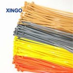 Xingo 12 Inch Heavy Duty Self Locking Colored Nylon Cable Zip Ties 100 Pack 9 colors (Golden Silver Orange Yellow Red Blue Green Pink Purple)(Yellow)