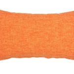 YOUR SMILE Solid Color Cotton Linen Decorative Throw Pillow Case Cushion Cover Pillowcase for Couch Sofa Bed,12 X 20 Inches (Orange)