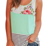 WFTBDREAM Women’s Summer Sleeveless Floral Print Casual Tank Tops Shirts