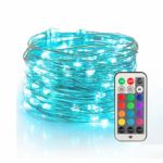 YIHONG Fairy Lights USB Plug-in String Lights with RF Remote 33ft Twinkle Lights Color Change Firefly Lights,13 Vibrant Colors, Fade|Flash|Strobe Mode