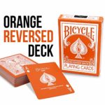 Magic Makers Orange Reversed Deck Bicycle Playing Cards – Includes Extra Magic Trick Cards