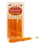 Extra Large Rock Candy Sticks (22g): 12 Orange Rock Candy Sticks – Individually Wrapped for Party Favors, Candy Buffet, Showers, Receptions, Old Fashioned Espeez Bulk Candy on a Stick
