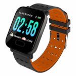 Cywulin Smart Watch Fitness Tracker, IP67 Waterproof Sport Wristband Color Screen Activity Tracking Music Camera Control Heart Rate Sleep Monitor Pedometer Calories for iOS Android Men Women (Orange)