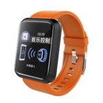 Choosebuy Bluetooth Smart Watch, Color Touch Screen IP67 Watchproof Sports Smart Wristwatch Sports Pedometer/Sleep Blood Pressure Heart Rate Monitor Smart Bracelet for Android/iOS (Orange)