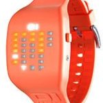 01TheOne Unisex IC900M3OR Ibiza Ride Digital Color Orange Rubber Watch