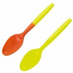 East and West 100 Ct Color Changing Plastic Ice Cream Spoons (Yellow to Orange)