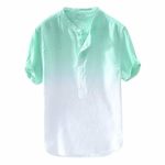 Benficial Men’s Polo Shirt Cool Quick-Dry Sweat-Wicking Color Block Short Sleeve Sports Golf Tennis Gradient T-Shirt…