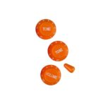 FLEOR Set of 2T1V Top Hat ST Style Electric Guitar Volume Tone Control Knobs with 5 Way Switch Tip, Orange Color