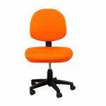 Deisy Dee Computer Office Chair Covers Pure Color Universal Chair Cover Stretch Rotating Chair Slipcovers Cover C091 (orange)