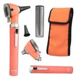 Otoscope – Compact Pocket Size Fiber ENT Optic Otoscope Orange Color by ZZZRT traders