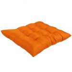 Seat Cushion,Ikevan New Soft Home Office Decoration Square Buttocks Seat Cushion Chair Cushion Pads Memory Cotton Car Seats Pillow Pure Color 15.7″ X 15.7″ (Orange)