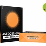 Astrobrights Mega Collection, 1250 Sheets, Bright Orange Colored Paper, 24 lb/89 gsm, 8 ½ x 11-MORE SHEETS! (91619-01)