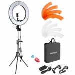 Neewer Ring Light Kit:18″/48cm Outer 55W 5500K Dimmable LED Ring Light, Light Stand, Carrying Bag for Camera,Smartphone,YouTube,Self-Portrait Shooting