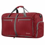 Gonex 80L Packable Travel Duffle Bag, Large Lightweight Luggage Duffel (Red)