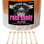 Buffalo Bills Orange Rock Candy On A Stick (36-ct tub orange colored rock candy crystal sticks)